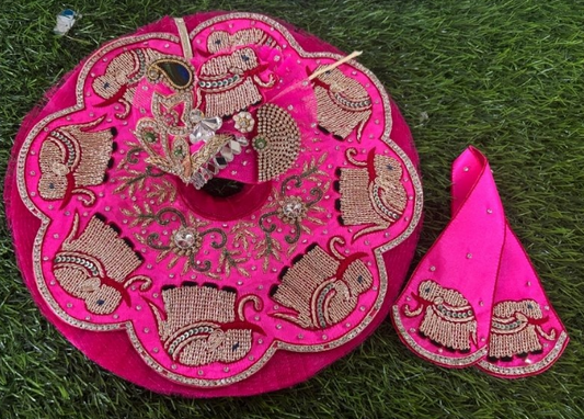 Zardosi hatti poshak for Laddu Gopal Ji