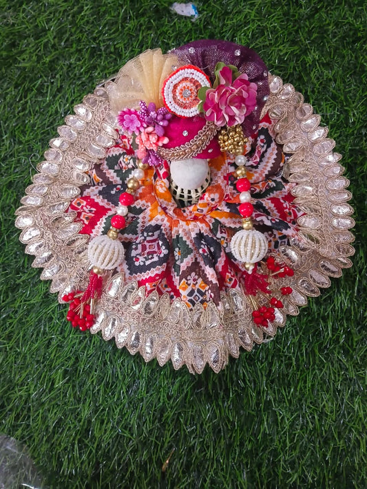 Patola Print work Poshak for Laddu Gopal Ji