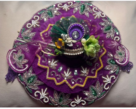 Lotus moti work poshak for Laddu Gopal Ji