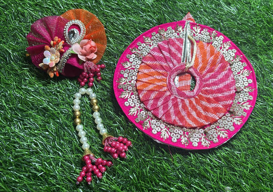 Rani doria cloth with lace for Laddu Gopal Ji