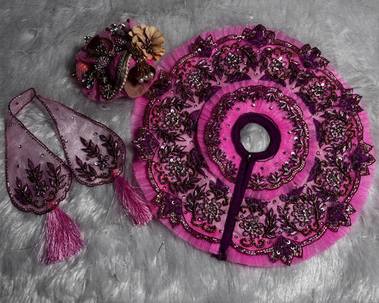 Zardosi moti sequence heavy poshak for Laddu Gopal Ji